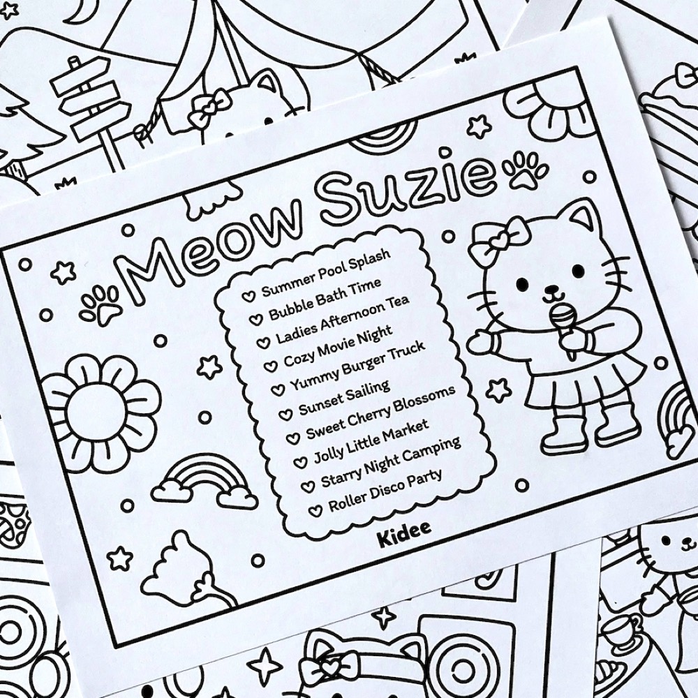สมุดระบายสี น้องแมว Meow Suzie ภาพที่ 7