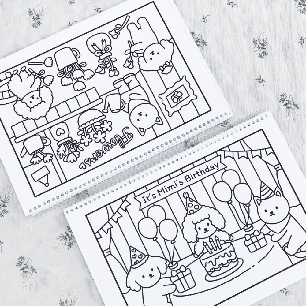 สมุดระบายสี น้องหมา Mimi & The Gang ภาพที่ 5