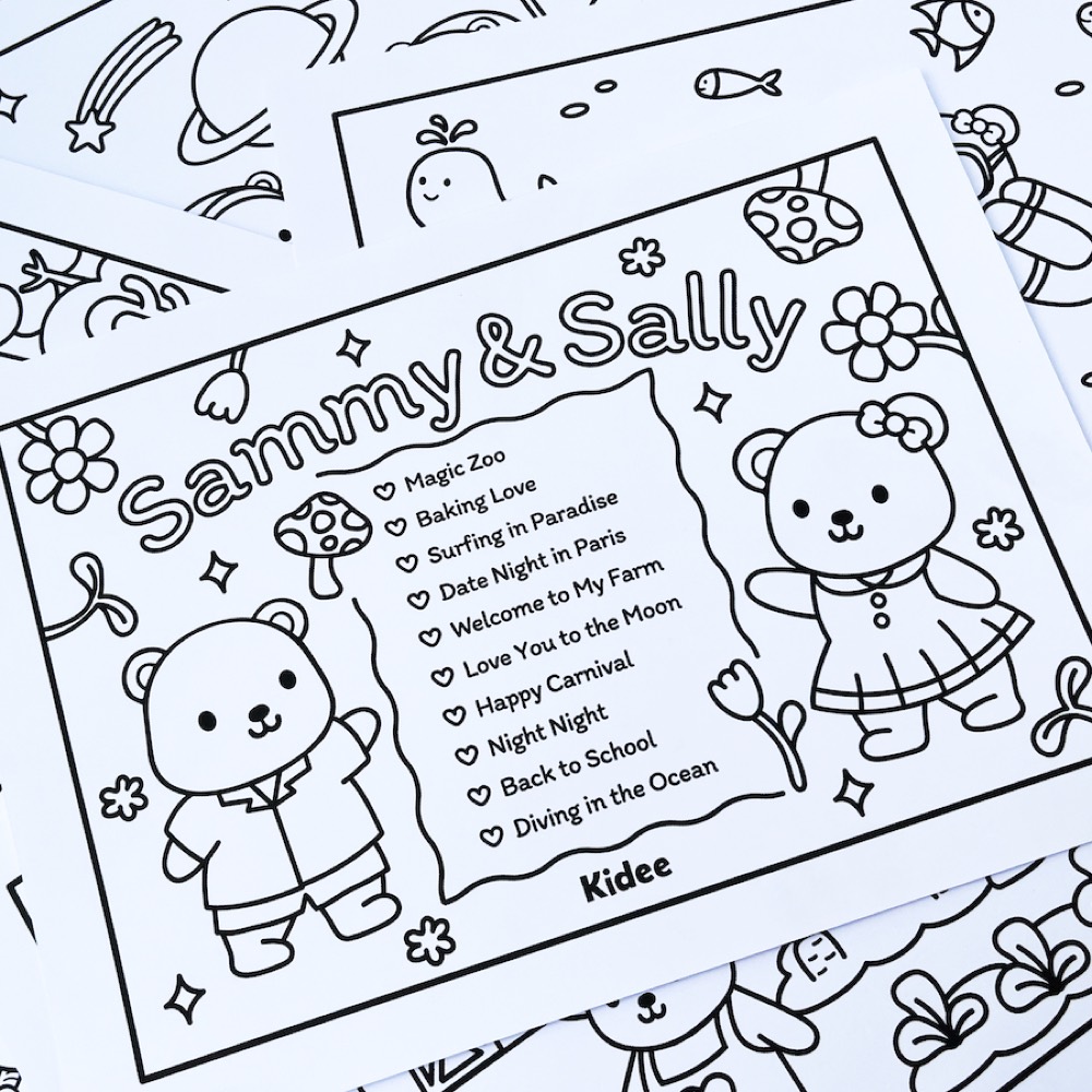 สมุดระบายสี น้องหมี Sammy & Sally ภาพที่ 7