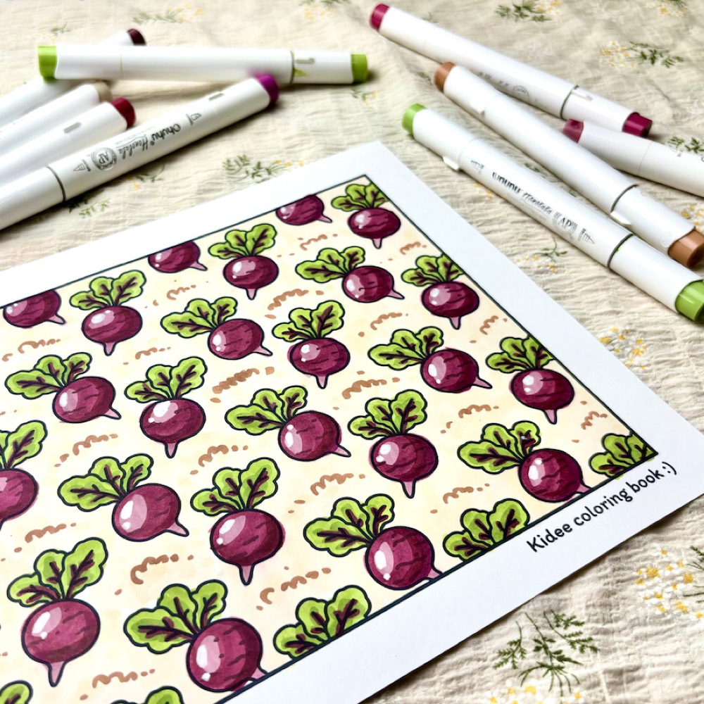 สมุดระบายสี Veggie & Fruit Lover ภาพที่ 6